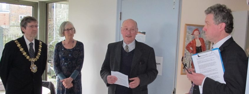 The Mayor & Mrs Lewer, Ray Simpson and Roger Guttridge