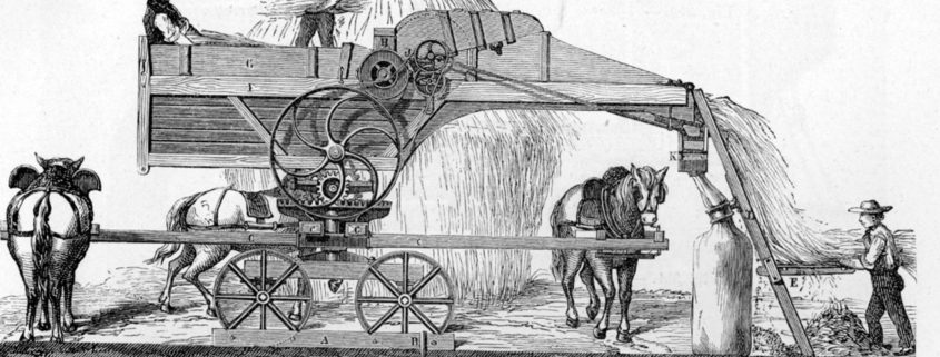 Horse-powered Threshing Machine