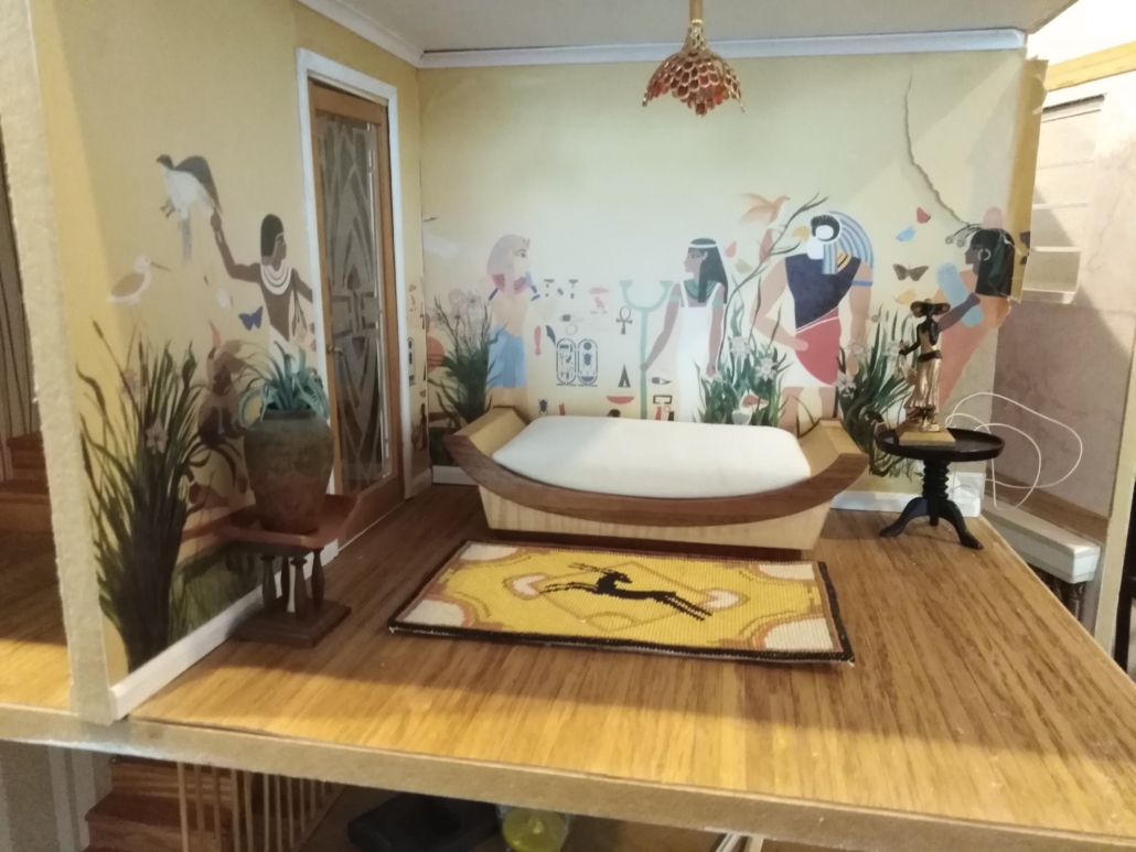 Miniature Art Deco-era Egyptian Bedroom by Tryphena Orchard