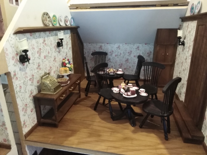 Miniature Tea Room by Tryphena Orchard