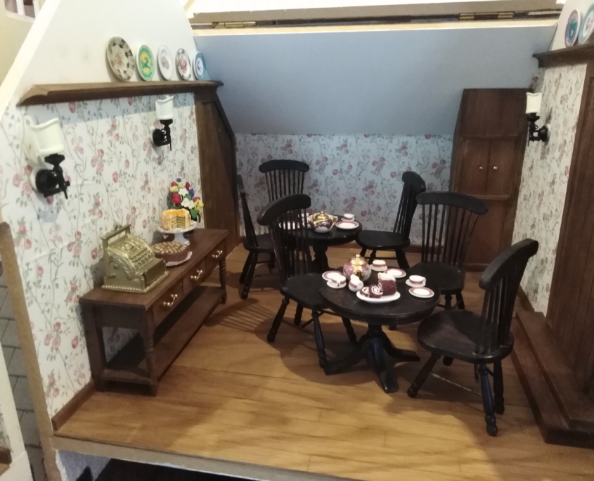 Miniature Tea Room by Tryphena Orchard