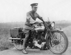 T.E. Lawrence and Brough Superior motorcycle